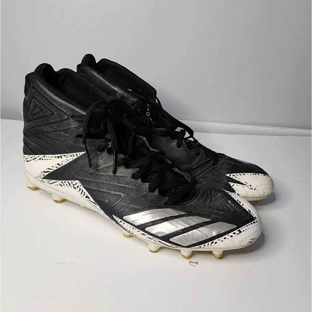 Adidas Football Cleats Freak X Carbon Mid BW0867 Black White Mens 12